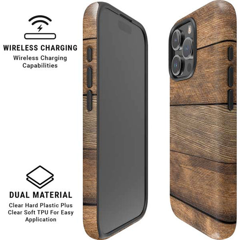 Early American Wood Planks iPhone 16 Pro Magsafe Impact Case